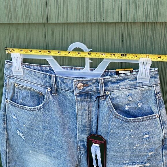 WOMEN’S Juniors Straight Super High-Rise 90's Jeans Pants 2-Pack Size 11 - Picture 7 of 8